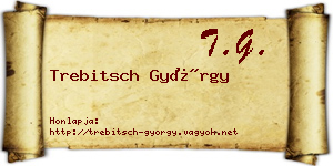 Trebitsch György névjegykártya